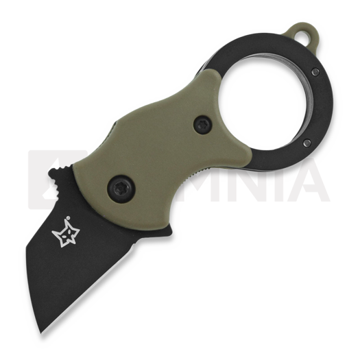 Fox Knives Mini-TA Black folding knife, brown FX-536CBB