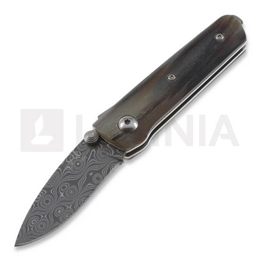 มีดพับ Fox Knives My One Damascus Stag 279DCRM