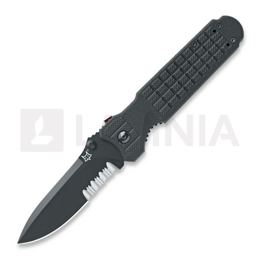 Fox Knives Predator 2 접이식 나이프, 톱니 모양 칼날 FX-446BS