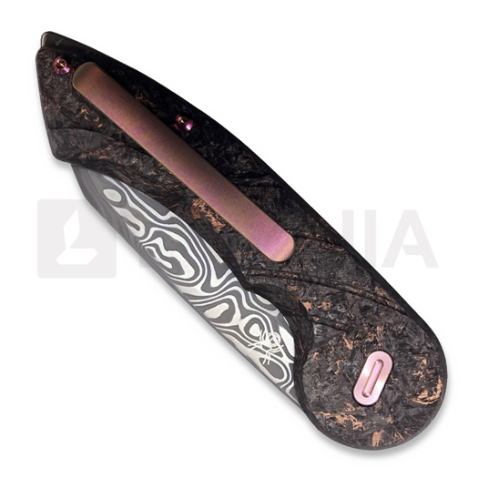 Fox Knives Radius Damasteel Carbon Fibre Limited Edition sulankstomas peilis FX-550DCF