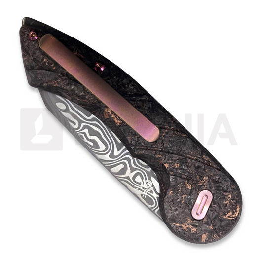 Fox Knives Radius Damasteel Carbon Fibre Limited Edition kääntöveitsi FX-550DCF