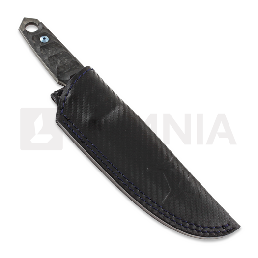 Fox Knives Ryu Damascus veitsi, marble carbon fiber FX-634DCF