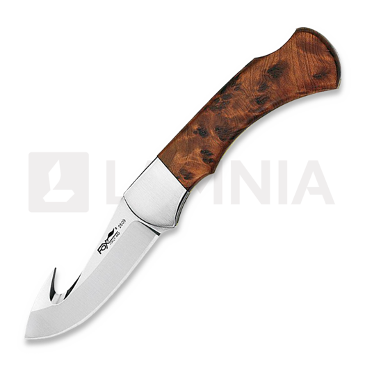 Fox Knives Skinner foldekniv, briar wood 2609RT