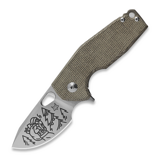 Fox Knives Suru Micarta Lamnia Exclusive foldekniv, Badass Santa FX-526MIOD-BS