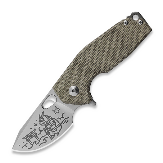 Fox Knives Suru Micarta Lamnia Exclusive סכין מתקפלת, Frog FX-526MIOD-JP