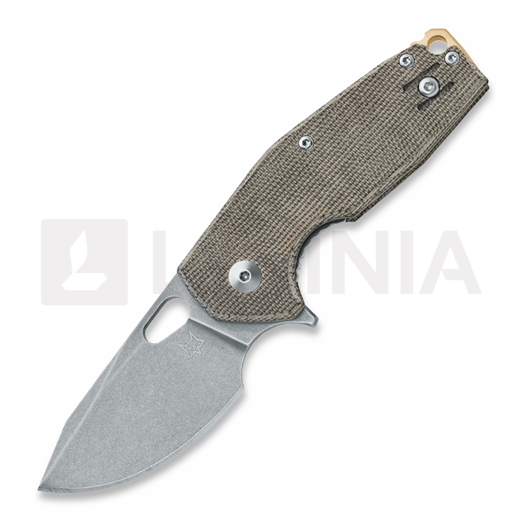 Fox Knives Suru Micarta Linerlock 접이식 나이프, 올리브색 FX-526LIMOD