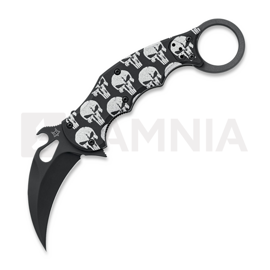 Fox Knives The Skull Pattern Karambit összecsukható kés FX-599ALB-5