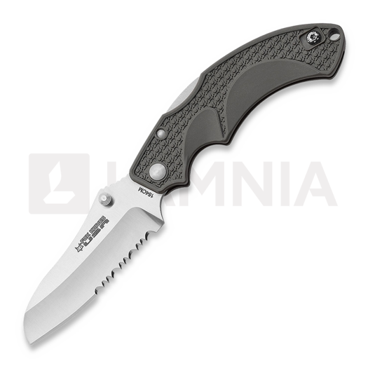 Fox Knives Vitale 折り畳みナイフ, 鋸歯状, 緑 FKU-AMI-SFGR