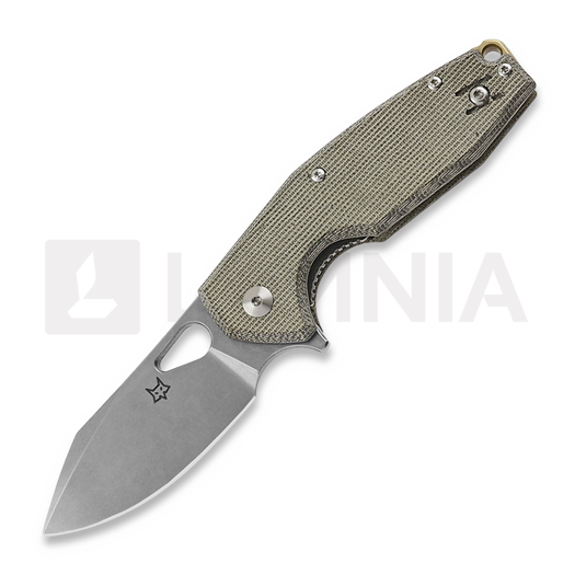 Navalha Fox Knives Yaru Micarta Linerlock, verde oliva FX-527LIMOD