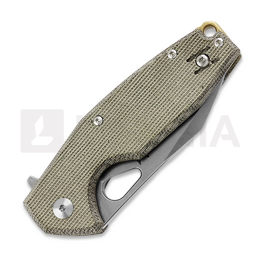Fox Knives Yaru Micarta Linerlock sulankstomas peilis, žalia FX-527LIMOD