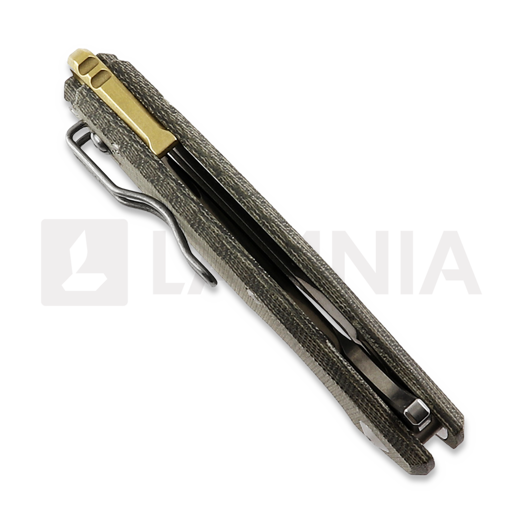 Fox Knives Yaru Micarta Linerlock foldekniv, olivengr&oslash;nn FX-527LIMOD