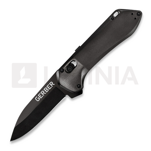 Gerber Highbrow Pivot Lock A/O 접이식 나이프, 검정 G1524