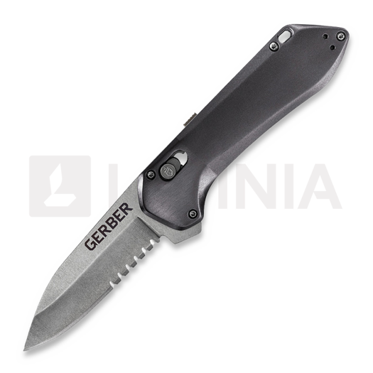 Gerber Highbrow Pivot Lock A/O Gray összecsukható kés, fűrészfogú 1519