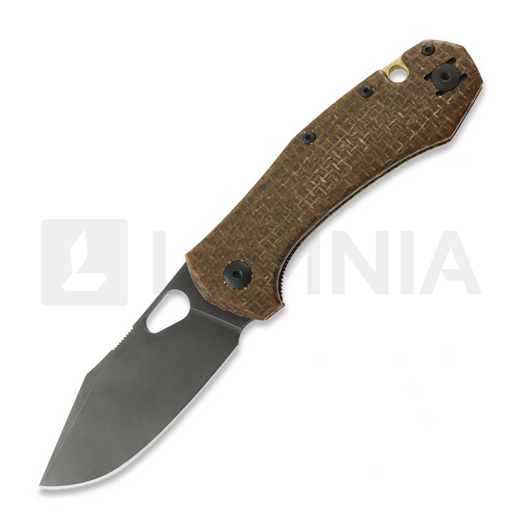 GiantMouse ACE Atelier foldekniv, burlap micarta