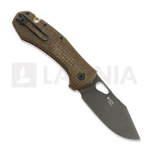 Zav&iacute;rac&iacute; nůž GiantMouse ACE Atelier, burlap micarta