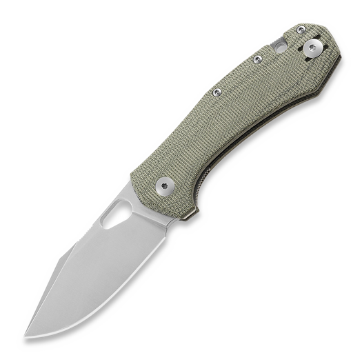 Nóż składany GiantMouse ACE Atelier, green canvas micarta