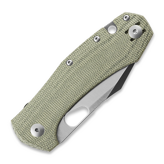 GiantMouse ACE Atelier kääntöveitsi, green canvas micarta