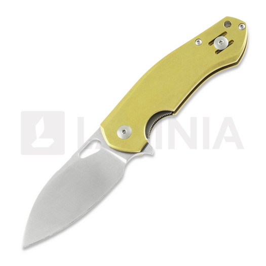 GiantMouse ACE Biblio Brass folding knife