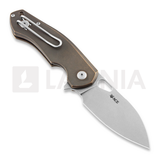 GiantMouse ACE Biblio Bronze sulankstomas peilis