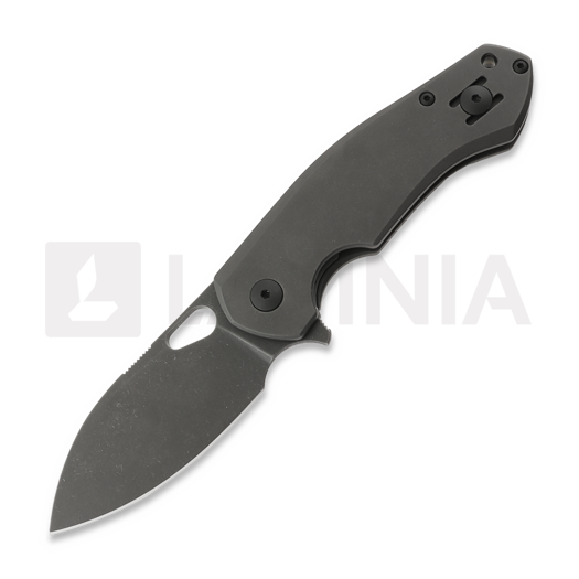 GiantMouse ACE Biblio Frame Lock Blackout kääntöveitsi