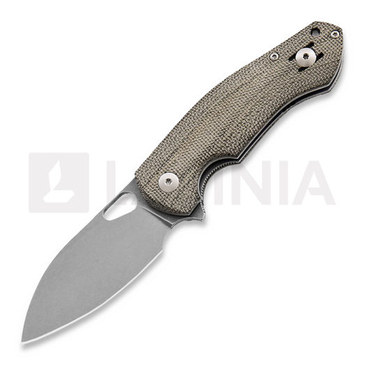 Briceag GiantMouse ACE Biblio Green Canvas Micarta