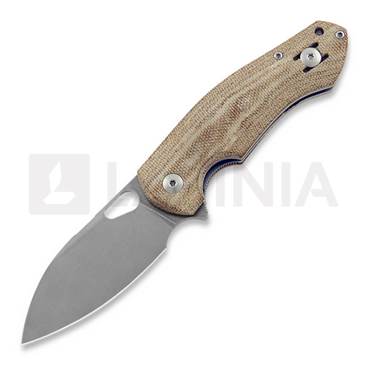 Складной нож GiantMouse ACE Biblio Natural Canvas Micarta