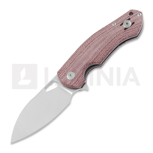 GiantMouse ACE Biblio Red Canvas Micarta folding knife
