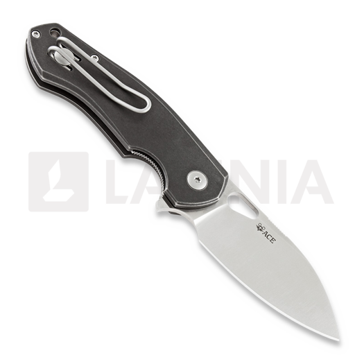 GiantMouse ACE Biblio Ti kääntöveitsi, Green Micarta Lamnia Exclusive