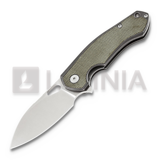 GiantMouse ACE Biblio Ti, Green Micarta Lamnia Exclusive, B-Stock