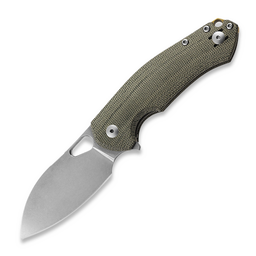 Saliekams nazis GiantMouse ACE Biblio XL green canvas micarta