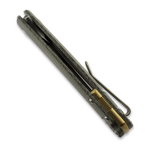 Briceag GiantMouse ACE Biblio XL green canvas micarta