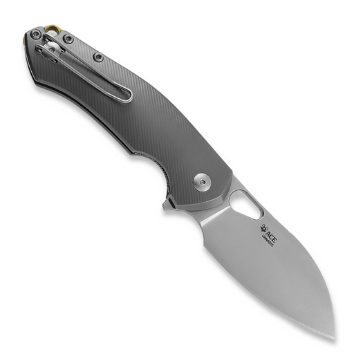 GiantMouse ACE Biblio XL Titanium sulankstomas peilis