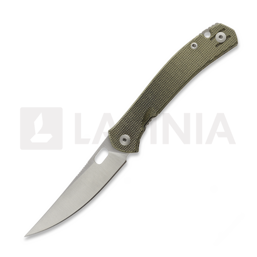 Nóż składany GiantMouse ACE Bleecker, Green Canvas Micarta
