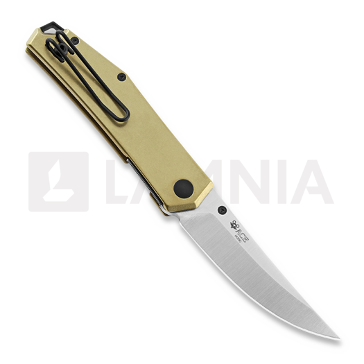 GiantMouse ACE Clyde sulankstomas peilis, brass