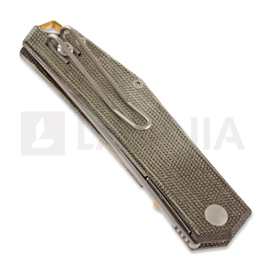 GiantMouse ACE Clyde kääntöveitsi, green canvas micarta