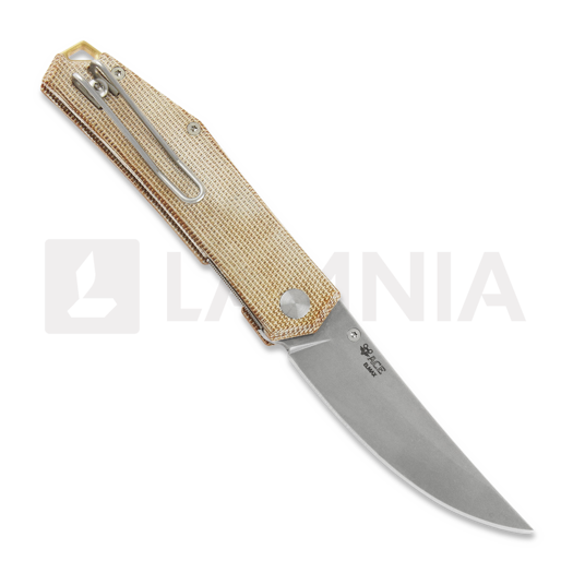 Складной нож GiantMouse ACE Clyde, natural canvas micarta
