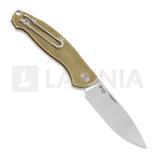 GiantMouse ACE Farley Slipjoint folding knife, Brass