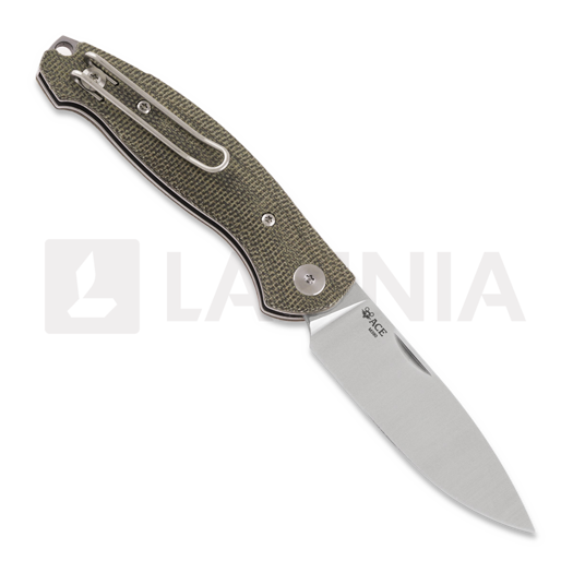 GiantMouse ACE Farley Slipjoint sulankstomas peilis, Green canvas