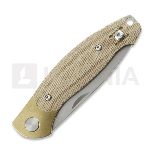 Складной нож GiantMouse ACE Farley V2 Slipjoint Bolstered - Natural Canvas Micarta