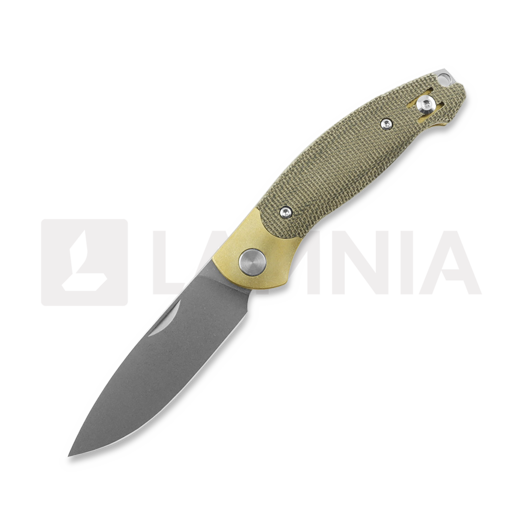 GiantMouse ACE Farley V2 Slipjoint 접이식 나이프, green micarta