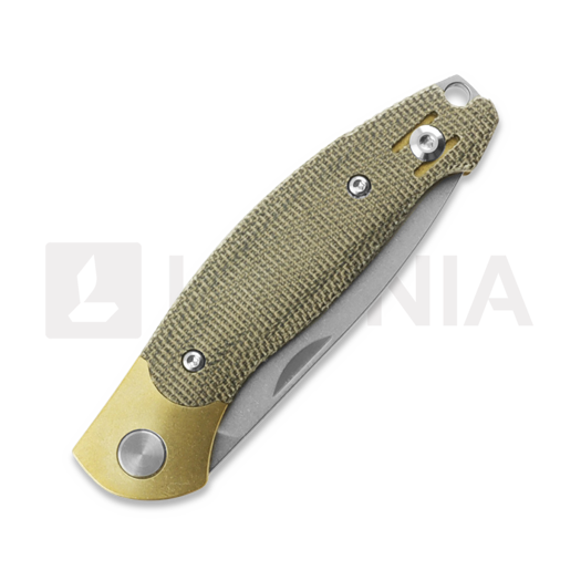 GiantMouse ACE Farley V2 Slipjoint összecsukható kés, green micarta