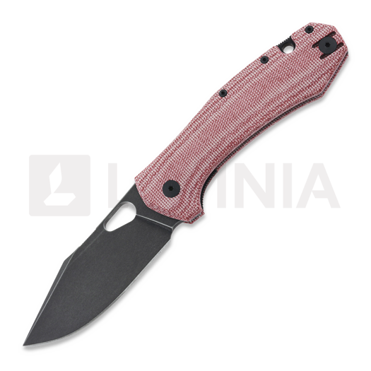 GiantMouse ACE Grand M390 Red Canvas Micarta összecsukható kés