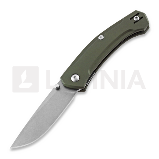 Nóż składany GiantMouse ACE Iona Aluminum, zielona
