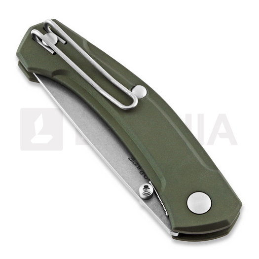 GiantMouse ACE Iona Aluminum sulankstomas peilis, žalia