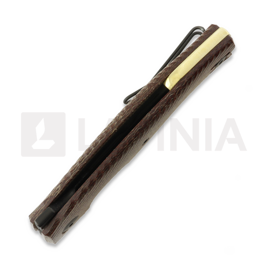 GiantMouse ACE Jagt Burlap Micarta f&auml;llkniv, PVD