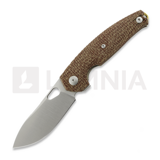 Navalha GiantMouse ACE Jagt Burlap Micarta, satin