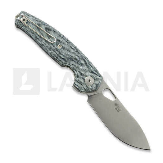 GiantMouse ACE Jagt Denim Micarta sulankstomas peilis