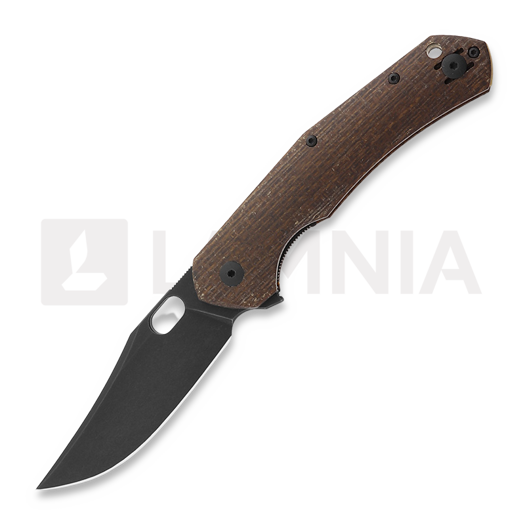 GiantMouse ACE Jutland Burlap Micarta kniv