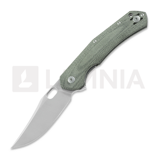 GiantMouse ACE Jutland Taschenmesser, green canvas micarta