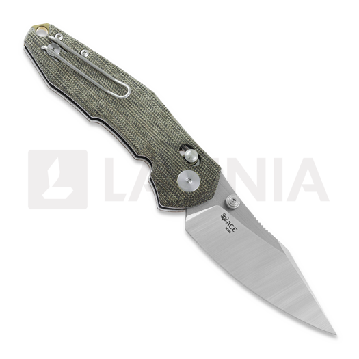Couteau pliant GiantMouse ACE Nazca Green Canvas Micarta